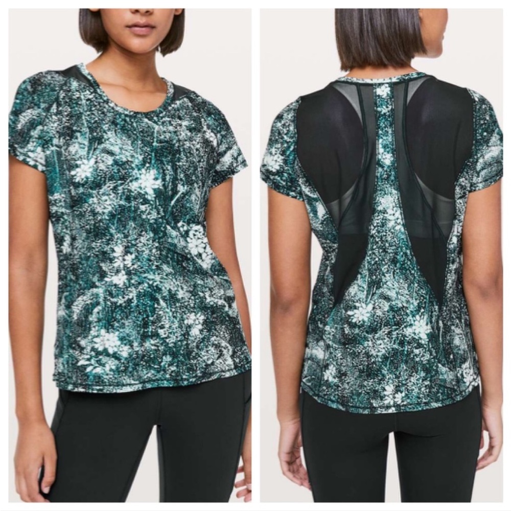 Lululemon Seek the Heat Short Sleeve Shirt Sz 6/8